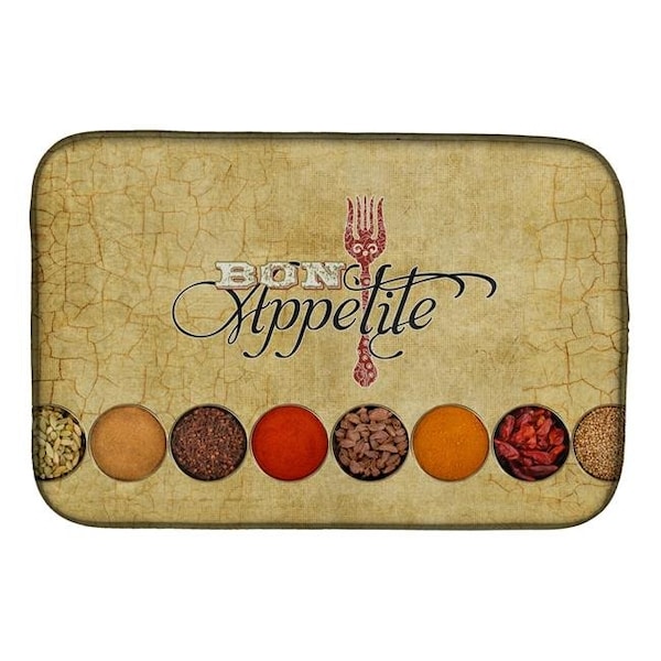 Carolines Treasures Carolines Treasures SB3089DDM Bon Appetite & Spices Dish Drying Mat SB3089DDM - main